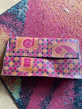 La Rella leather clutch